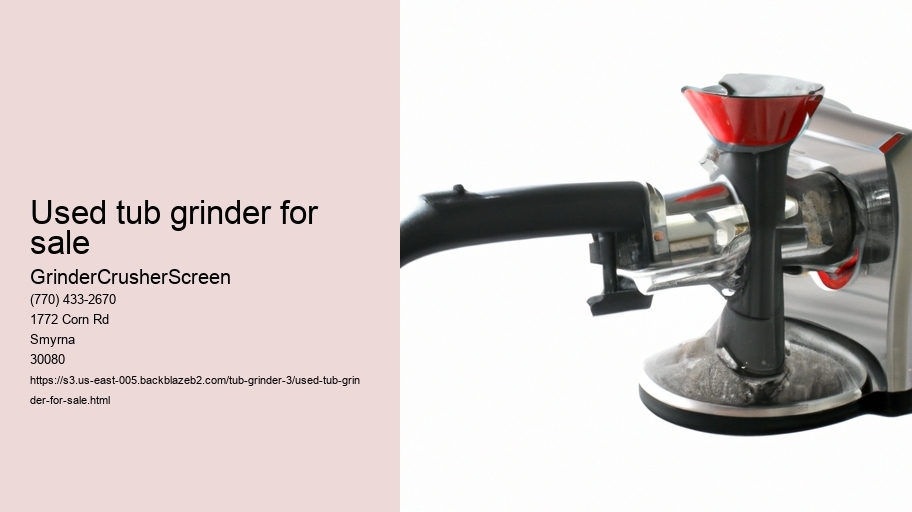 used tub grinder for sale